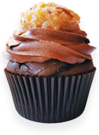 German Chocolate cupcake